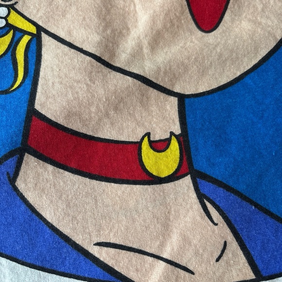 Vintage 1998 anime Sailor Moon Orange duvet Blanket or large pillow case(?) rare - Picture 15 of 16